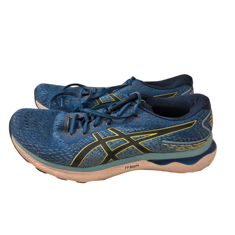 ASICS Mens GEL-Nimbus 24 Running Shoes Island Blue Indigo Blue‎ 1011B359 Size 10